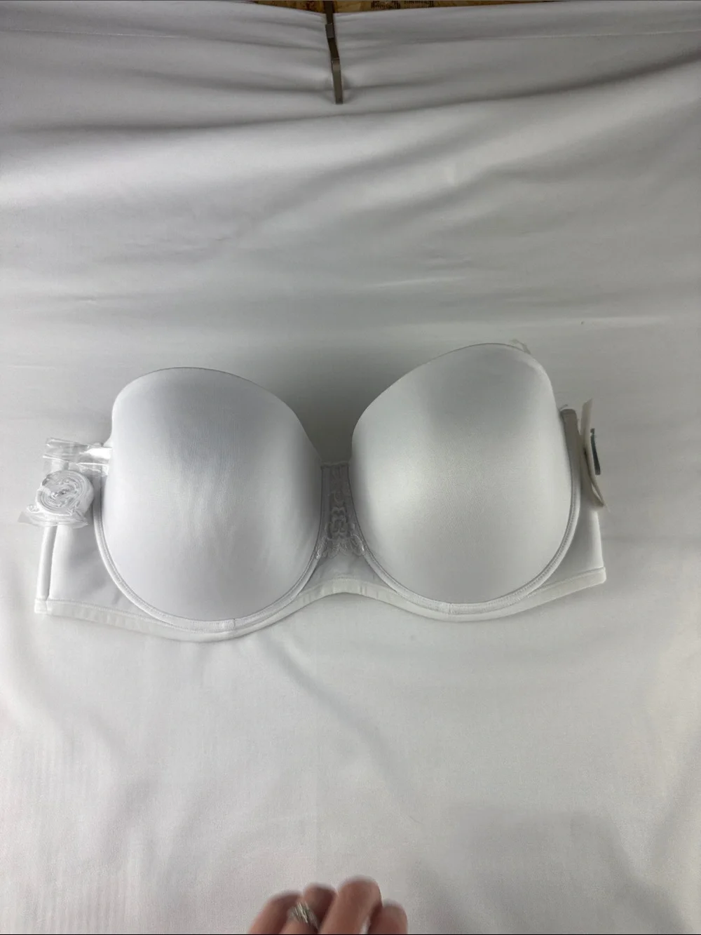 Vanity Fair Strapless Underwire Bra White Women's 42D NWT Convertible